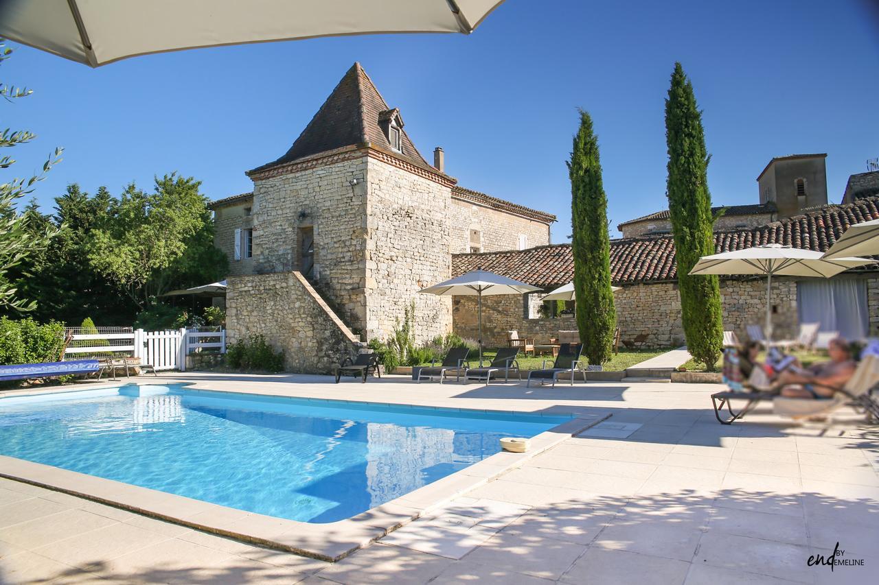 Hotel Les Vents Bleus Donnazac Exterior foto
